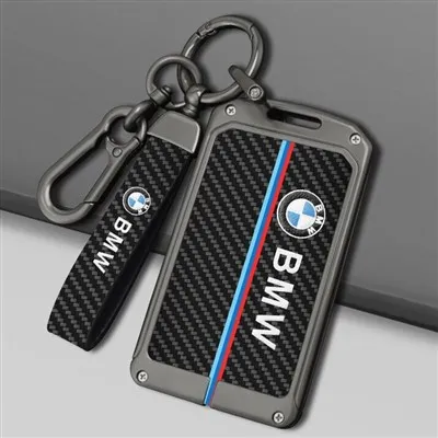 Tampa de chave de chave de fibra de carbono BMW